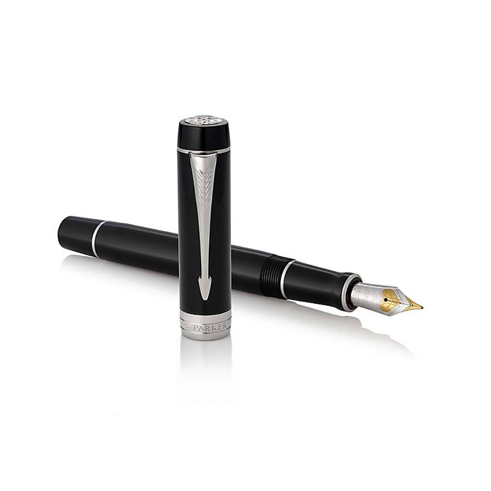 筆記具 PARKER Duofold International BLACK GT FP Parker Duofold Classic Black GT Fountain Pen | USA